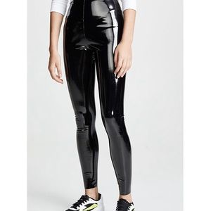 Commando Black Faux leather Shiny leggings